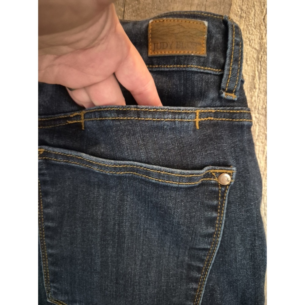 Judy Blue Jeans Women's 14W x 27 Dark Wash Skinny Fit High Rise Stretch - Picture 6 of 10